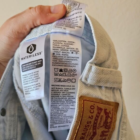 Levis 94' Baggy Carpenter Light Blue Wash Jeans Size 32 - Picture 6 of 8